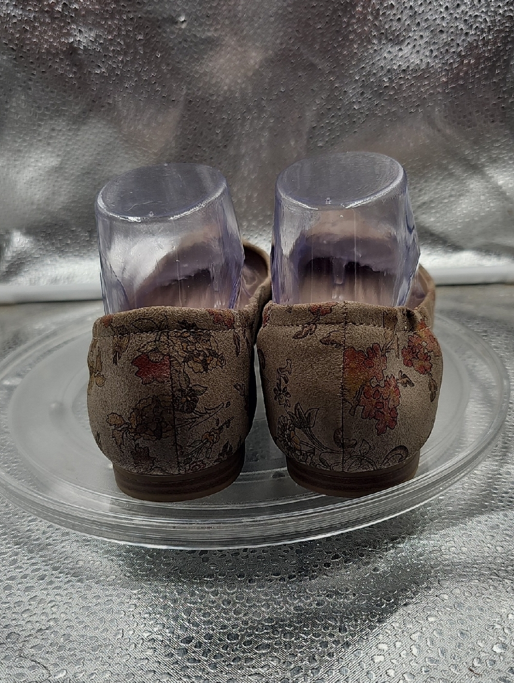 S Tan Floral American Rag Flats Size 81/2 - Picture 3 of 6